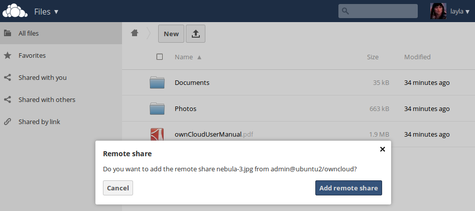 add trusted domain owncloud
